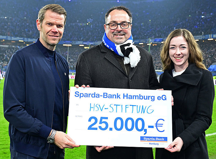 Sparda-Bank Hamburg überreicht Spende an HSV-Stiftung