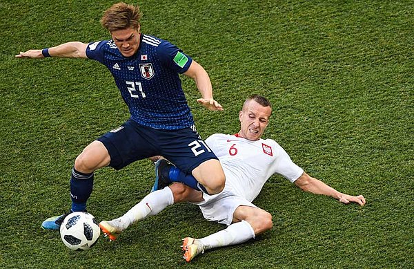 Gotoku Sakai made an appearance against Poland at the World Cup for Japan and resigned from international football after the tournament. 