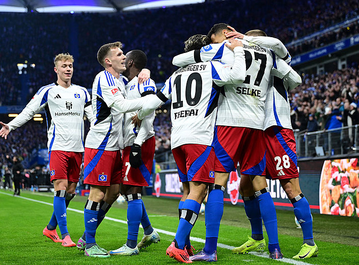 5:0 - HSV feiert klaren Heimsieg zum Hinrunden-Abschluss