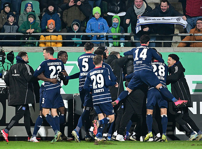 Dank Selke-Doppelpack: HSV mit Last-Minute-2:1 in Münster