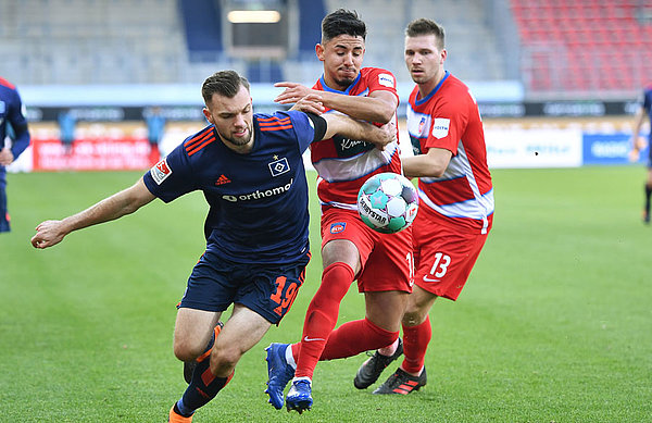 Angreifer Manuel Wintzheimer bereitete beide HSV-Tore vor und markierte damit seine Saison-Assists Nummer fünf und sechs. 