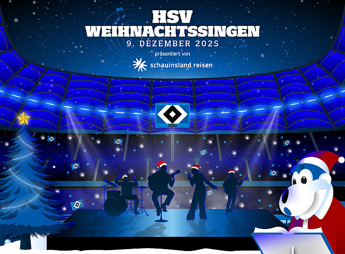 Winterzauber beim HSV: 1. Weihnachtssingen im Volksparkstadion
