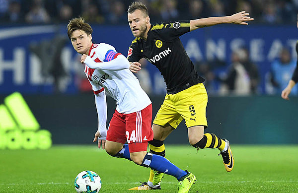 Während seiner BVB-Zeit kam Yarmolenko 18-mal in der Bundesliga zum Einsatz und traf in Hamburg auch auf den HSV um seinen damaligen Kapitän Gotoku Sakai. 