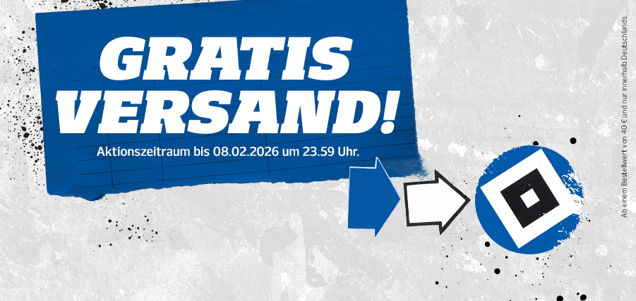 Versandkostenfreies Wochenende im HSV-Onlineshop