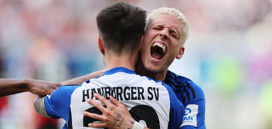 2-1! HSV come from behind to beat Frankfurt